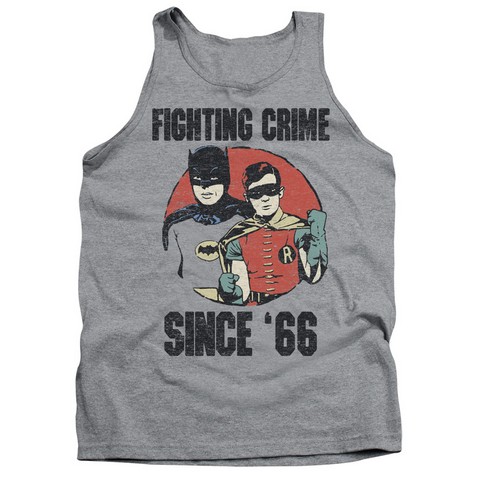 Batman Classic Tv-Since 66 - Adult Tank Top - Athletic Heather- Medium