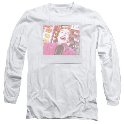 Batman Classic Tv-Captured - Long Sleeve Adult 18-1 Tee - White, Medium