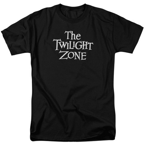 Twilight Zone-Logo - Short Sleeve Adult 18-1 Tee - Black- Extra Large
