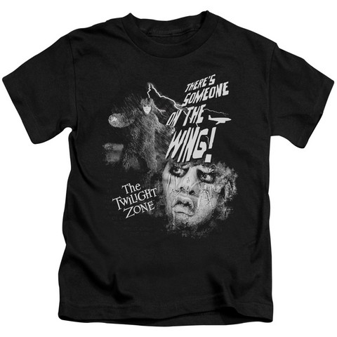 Twilight Zone-Someone On The Wing - Short Sleeve Juvenile 18-1 Tee - Black- Medium 5-6