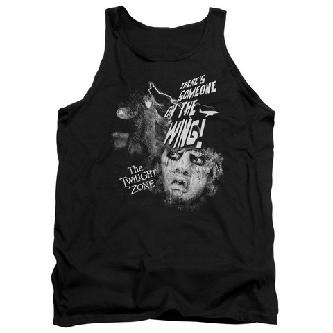 Twilight Zone-Someone On The Wing - Adult Tank Top - Black- Medium