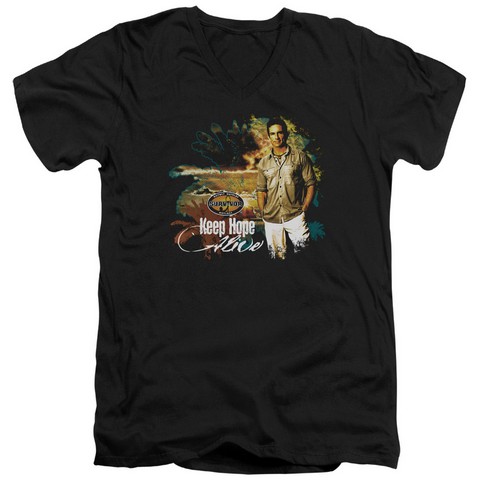 survivor-Keep Hope Alive - Short Sleeve Adult 30-1 Tee - Black- 2X