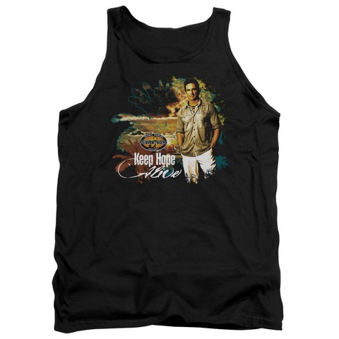 survivor-Keep Hope Alive - Adult Tank Top - Black- Extra Large