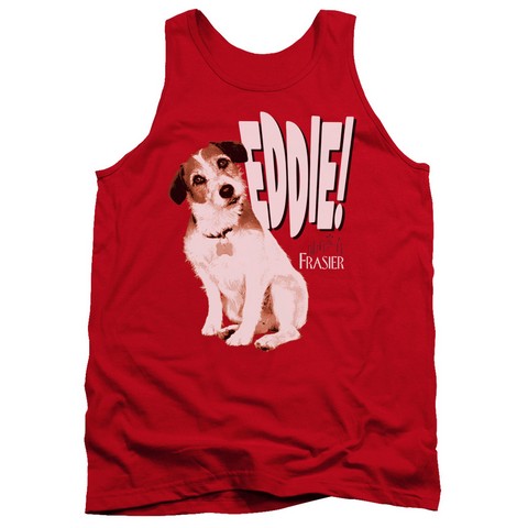 Frasier-Eddie - Adult Tank Top - Red- Medium