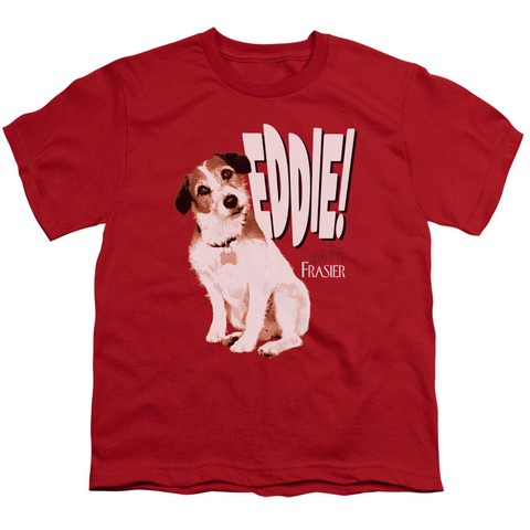 Frasier-Eddie - Short Sleeve Youth 18-1 Tee - Red- Medium