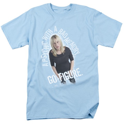 Medium-Go Figure - Short Sleeve Adult 18-1 Tee - Light Blue- Medium