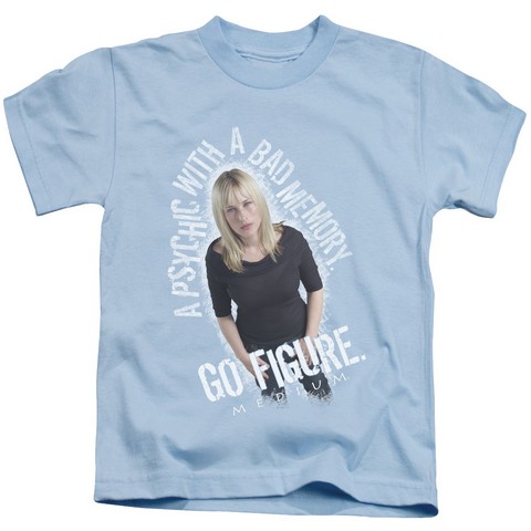 Medium-Go Figure - Short Sleeve Juvenile 18-1 Tee - Light Blue- Small 4