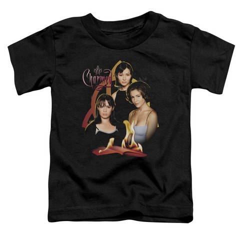 Charmed-Original Three - Short Sleeve Toddler Tee - Black, Small 2T