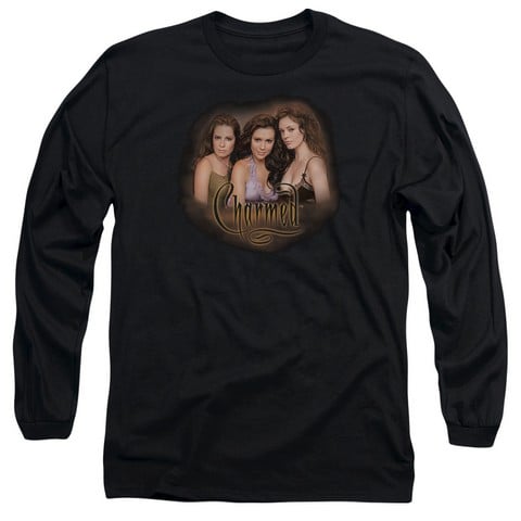 Charmed-Smokin - Long Sleeve Adult 18-1 Tee - Black- Large