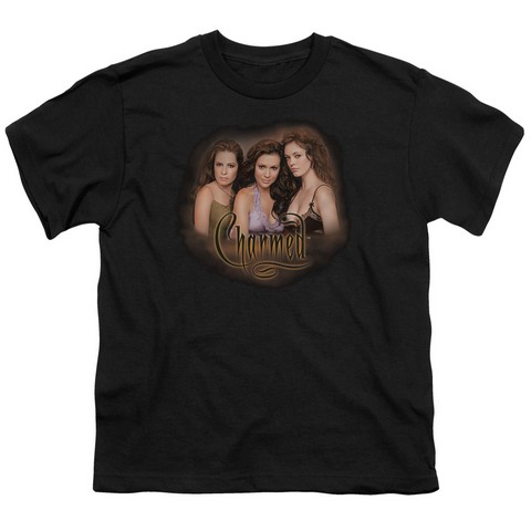 Charmed-Smokin - Short Sleeve Youth 18-1 Tee - Black- Small