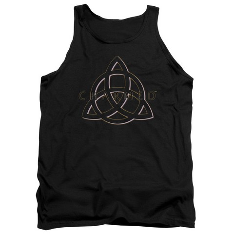 Charmed-Triple Linked Logo - Adult Tank Top - Black- Extra Large