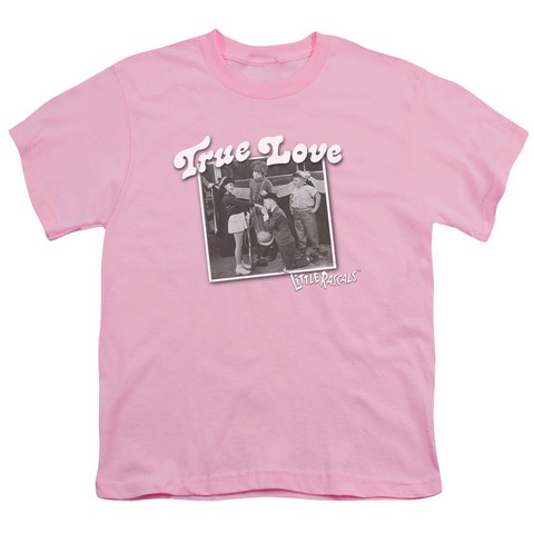 Little Rascals-True Love - Short Sleeve Youth 18-1 Tee - Pink- Medium