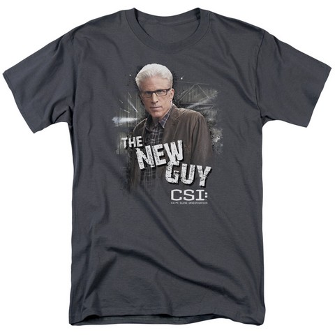 CSI-The New Guy - Short Sleeve Adult 18-1 Tee - Charcoal- Small