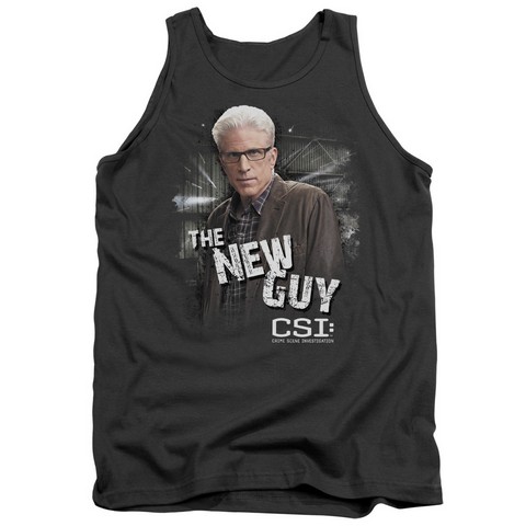 Csi-The New Guy - Adult Tank Top - Charcoal- Small