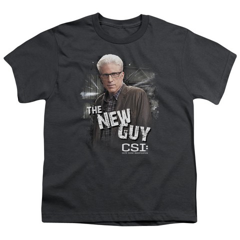 Csi-The New Guy - Short Sleeve Youth 18-1 Tee - Charcoal- Extra Large