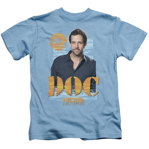Ncis La-Doc - Short Sleeve Juvenile 18-1 Tee - Carolina Blue- Medium 5-6