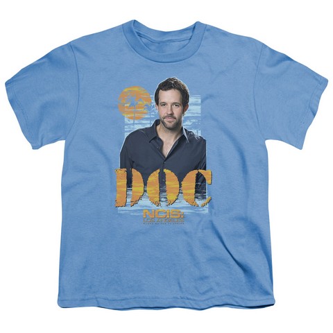 Ncis La-Doc - Short Sleeve Youth 18-1 Tee - Carolina Blue- Extra Large