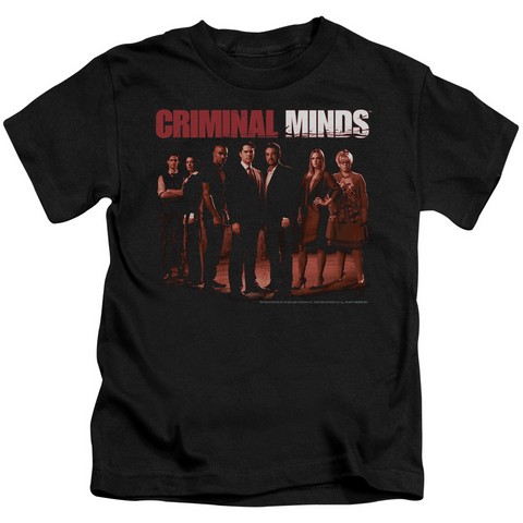 Criminal Minds-The Crew - Short Sleeve Juvenile 18-1 Tee - Black, Large 7