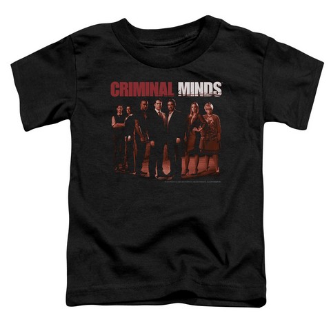 Criminal Minds-The Crew - Short Sleeve Toddler Tee - Black- Medium 3T