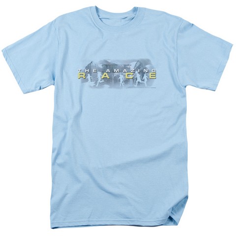 Amazing Race-In The Clouds - Short Sleeve Adult 18-1 Tee - Light Blue- Medium