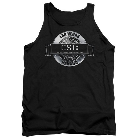 Csi-Rendered Logo - Adult Tank Top - Black- Large