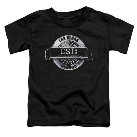 Csi-Rendered Logo - Short Sleeve Toddler Tee - Black- Large 4T