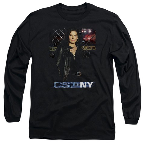Csi Ny-Jo Long Sleeve Adult 18-1 Tee - Black- Large