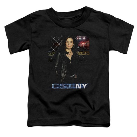 CSI NY-JO - Short Sleeve Toddler Tee - Black- Large 4T