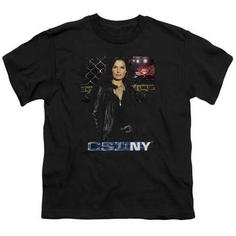 Csi Ny-Jo - Short Sleeve Youth 18-1 Tee - Black- Large