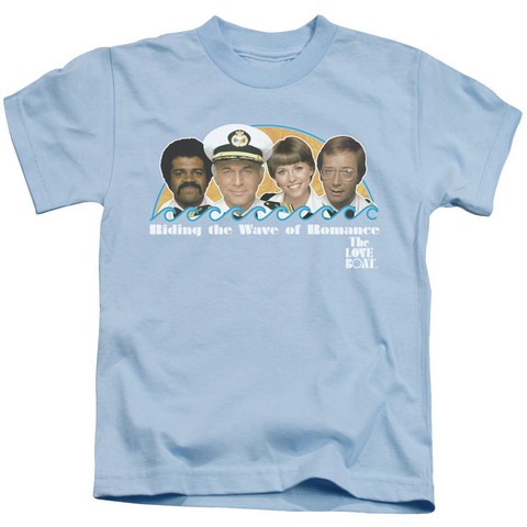 Love Boat-Wave Of Romance 18-1 Tee - Light Blue- Medium 5-6