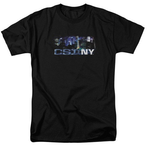 Csi Ny-Never Rests - Short Sleeve Adult 18-1 Tee - Black- 3X