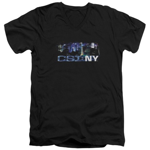 CSI NY-Never Rests - Short Sleeve Adult 30-1 Tee - Black- Small