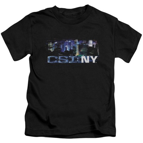 CSI NY-Never Rests - Short Sleeve Juvenile 18-1 Tee - Black- Small 4