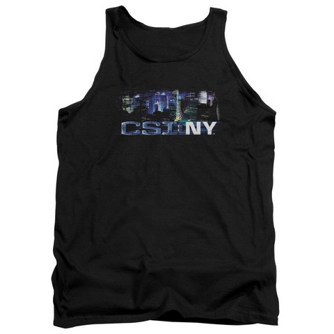 CSI NY-Never Rests - Adult Tank Top - Black- 2X