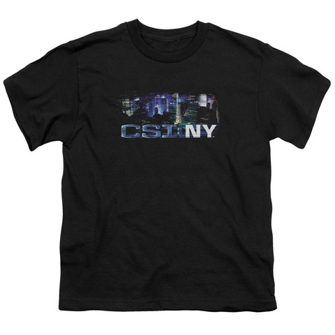 Csi Ny-Never Rests - Short Sleeve Youth 18-1 Tee - Black- Small