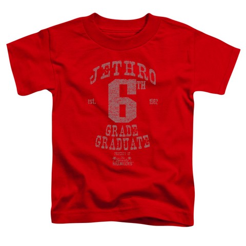Beverly Hillbillies-Mr 6Th Grade Grad - Short Sleeve Toddler Tee - Red- Large 4T