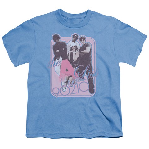 90210-The A List - Short Sleeve Youth 18-1 Tee - Carolina Blue- Medium