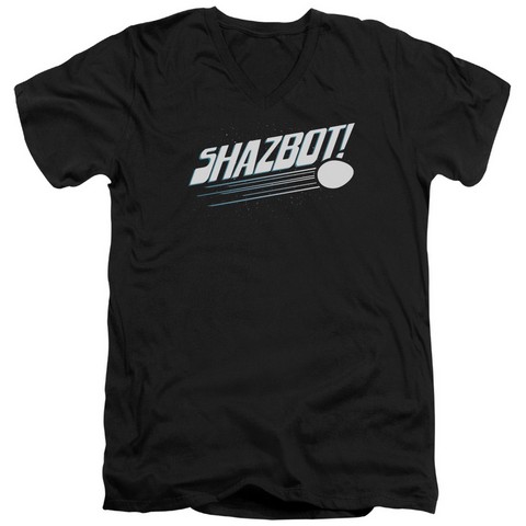 Mork & Mindy-Shazbot Egg - Short Sleeve Adult 30-1 Tee - Black- Extra Large