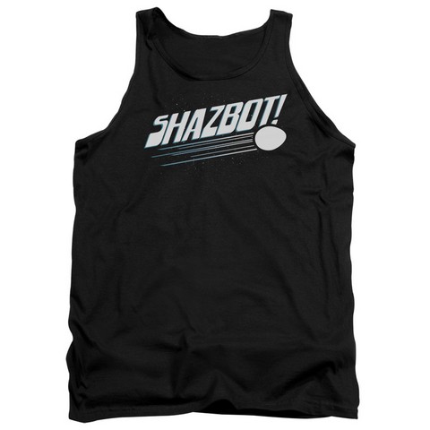 Mork & Mindy-Shazbot Egg - Adult Tank Top - Black- Extra Large