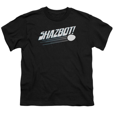 Mork & Mindy-Shazbot Egg - Short Sleeve Youth 18-1 Tee - Black- Medium