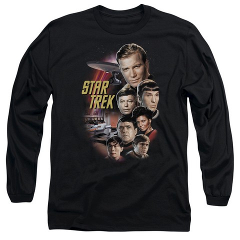 st Original-The Classic Crew - Long Sleeve Adult 18-1 Tee - Black- Small