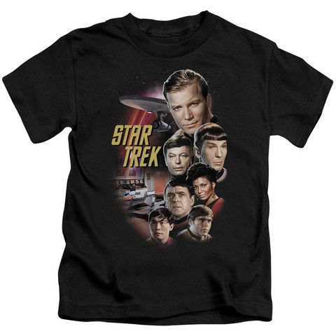 st Original-The Classic Crew - Short Sleeve Juvenile 18-1 Tee - Black- Medium 5-6
