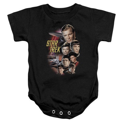 st Original-The Classic Crew - Infant Snapsuit - Black- Medium 12 Mos