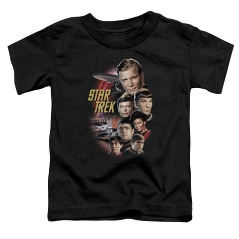 st Original-The Classic Crew - Short Sleeve Toddler Tee - Black- Medium 3T