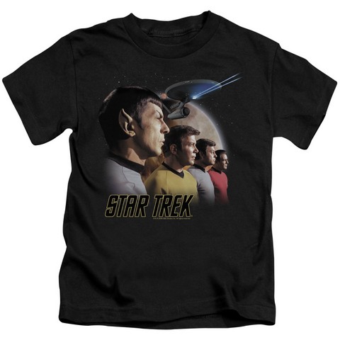 st Original-Forward To Adventure - Short Sleeve Juvenile 18-1 Tee - Black- Medium 5-6