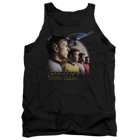 st Original-Forward To Adventure - Adult Tank Top - Black- Medium