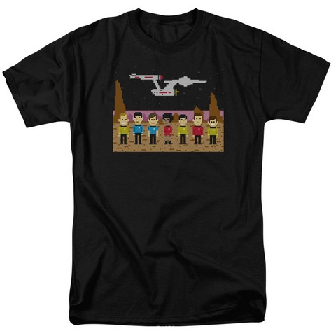 Star Trek-Tos Trexel Crew - Short Sleeve Adult 18-1 Tee - Black- Medium