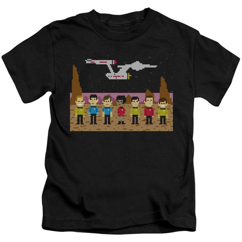 Star Trek-Tos Trexel Crew - Short Sleeve Juvenile 18-1 Tee - Black, Small 4