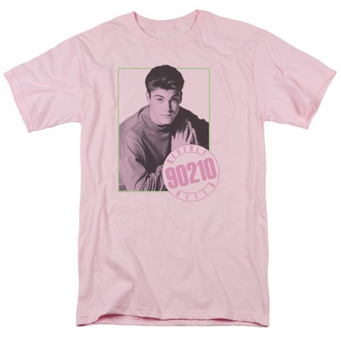 90210-David - Short Sleeve Adult 18-1 Tee - Pink- Medium