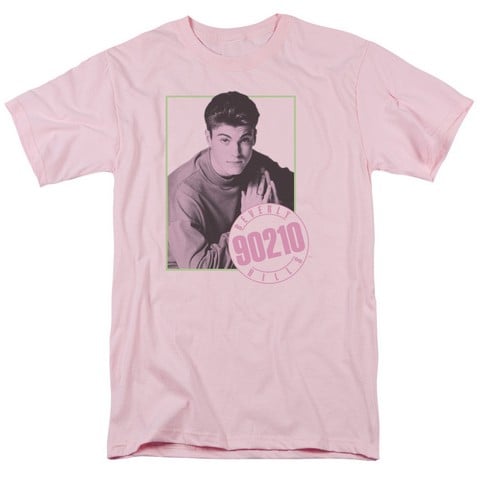 90210-David - Short Sleeve Adult 18-1 Tee - Pink- Extra Large